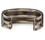 Lambert Homer (1917-1972) - Zuni - Mother of Pearl/Turquoise Channel Inlay and Silver Bracelet c. 1950s, size 6.5