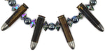 Marcus Amerman - Choctaw - Bullet and Swarovski Crystal Bead Necklace, 16" length