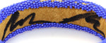 Marcus Amerman - Choctaw - Beaded Leather Bracelet, size 7