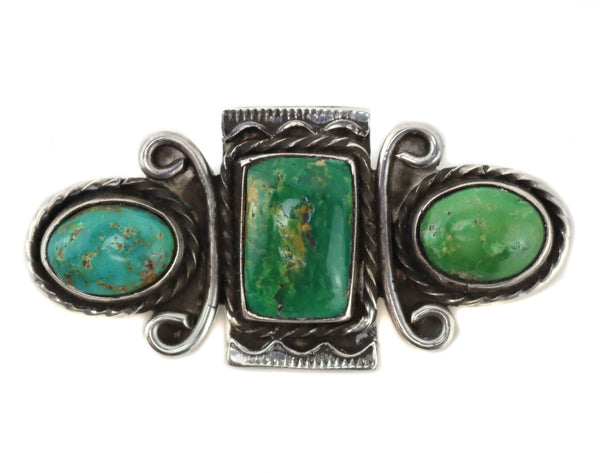 Navajo - Turquoise and Silver Pin c. 1930s, 1