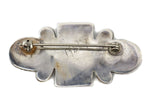 Navajo - Turquoise and Silver Pin c. 1930s, 1" x 1.875"