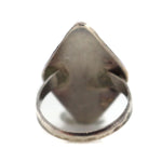 Zuni - Turquoise Channel Inlay and Silver Ring c. 1940-50s, size 8