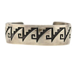 Hopi Silver Craft Guild - Sterling Silver Overlay Pictorial Bracelet c. 1970-80s, size 6.25