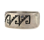 Hopi Silver Craft Guild - Sterling Silver Overlay Pictorial Bracelet c. 1970-80s, size 6.25