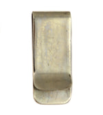 Navajo - Morenci Turquoise, Coral, and Silver Money Clip with Feather Design c. 1960s, 0.75" x 1.875"