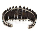 Navajo - Turquoise and Silver 3-Row Bracelet c. 1920-30s, size 7