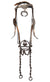 Leather Horse Headstall with Silver...