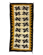 Navajo Crystal Runner with Valero Star Pictorials c. 1940s, 66" x 32"