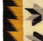 Navajo Crystal Runner with Valero Star Pictorials c. 1940s, 66" x 32"