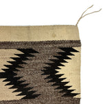 Navajo Crystal Gallup Throw c. 1900, 32" x 18.5"