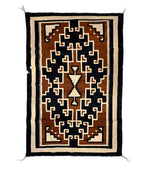 Navajo Two Grey Hills Rug c. 1930s, 72.5" x 47.5"