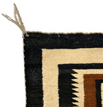 Navajo Two Grey Hills Rug c. 1930s, 72.5" x 47.5"