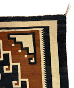 Navajo Two Grey Hills Rug c. 1930s, 72.5" x 47.5"