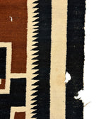 Navajo Two Grey Hills Rug c. 1930s, 72.5" x 47.5"