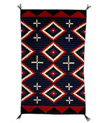 Michele Laughing-Reeves - Navajo Revival Rug with Crosses c. 1980s, 45" x 28"