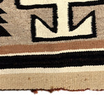 Navajo Two Grey Hills Rug c. 1940s, 56.5" x 34"