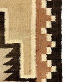 Navajo Two Grey Hills Rug c. 1940s, 56.5" x 34"
