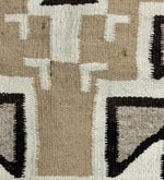Navajo Two Grey Hills Rug c. 1940s, 56.5" x 34"