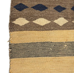 Navajo Double Saddle Blanket c. 1930-40s, 54" x 20.5"