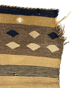 Navajo Double Saddle Blanket c. 1930-40s, 54" x 20.5"
