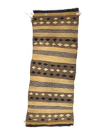 Navajo Double Saddle Blanket c. 1930-40s, 54" x 20.5"