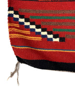 Navajo Ganado Rug with Spiderwoman Crosses c. 1980s, 62" x 44"