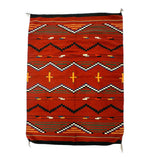 Navajo Ganado Rug with Spiderwoman Crosses c. 1980s, 62" x 44"