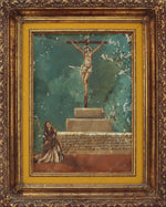 Spanish Colonial "Ex Voto" Retablo with Frame