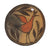 Zia Polychrome Ornament/Plaque with Rainbird...