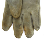 Plateau Elk Leather Beaded Gauntlets with Floral Design c. 1900-10s, 15.25" x 9"