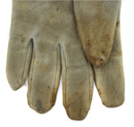 Plateau Elk Leather Beaded Gauntlets with Floral Design c. 1900-10s, 15.25" x 9"