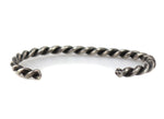 Navajo - Silver Bracelet with Rope Design c. 1940-50s, size 6.5