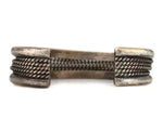 Navajo - Sterling Silver Bracelet with Rope Design c. 1940-50s, size 6