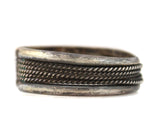 Navajo - Sterling Silver Bracelet with Rope Design c. 1940-50s, size 6