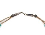 Navajo - 2-Strand Turquoise Nugget and Heishi Beaded Necklace c. 1940-50s, 26.5" length