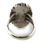 Patrick A. Smith - Navajo - White Buffalo and Sterling Silver Ring c. 1970-80s, size 7.75