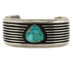 Navajo - Turquoise and Silver Bracelet c. 1950-60s, size 6.5