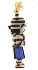 Kevin Sekakuku (b. 1977) - Hopi Koshare Kachina c. 2000s, 12.5" x 6.25" x 3.5"