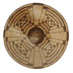 Pima Plaque with Geometric Design c. 1900, 16.5" diameter