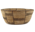 Pima Basket with Geometric Design c. 1920s, 4.5" x 10"