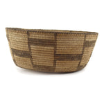 Pima Basket with Geometric Design c. 1920s, 4.5" x 10"