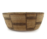 Pima Basket with Geometric Design c. 1920s, 4.5" x 10"