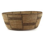 Pima Basket with Geometric Design c. 1920s, 4.5" x 10"