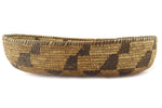 Tohono O'odham Oval Basket c. 1930s, 3.5" x 14.5" x 10.25"