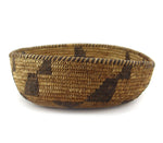 Tohono O'odham Oval Basket c. 1930s, 3.5" x 14.5" x 10.25"