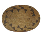 Tohono O'odham Oval Basket c. 1930s, 3.5" x 14.5" x 10.25"