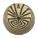 Lolita Manuel - Tohono O'odham Man in the Maze Plaque c. 1960s, 13.5" diameter