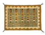 Navajo Chinle Rug with Yei Pictorials c. 1960s, 36.75" x 54"