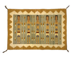 Navajo Chinle Rug with Yei Pictorials c. 1960s, 36.75" x 54"