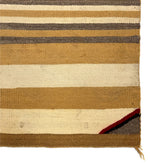 Navajo Single Saddle Blanket c. 1950s, 29" x 28.75"